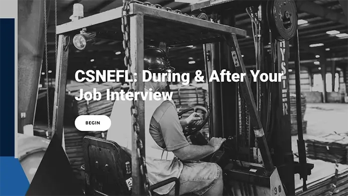 CSNEFL During & After Your Interview Workshop