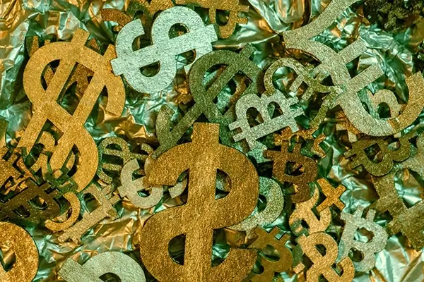 Stock photo of money symbols