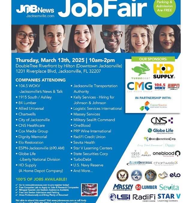 Job News USA Job Fair in partnership with CareerSource NEFL!