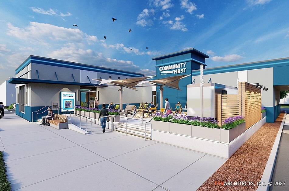 Community First Credit Union unveils renderings of Edgewood Bakery redesign