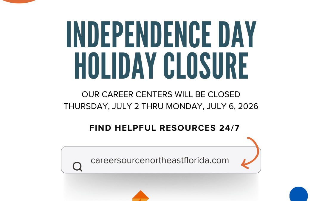 CareerSource NEFL – All Offices and Career Centers Closed