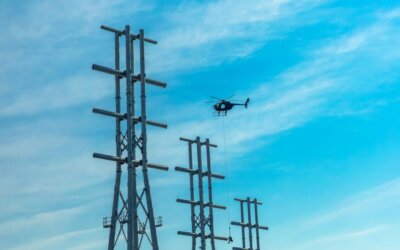 Helicopter Operations Support Next Phase of Fulton Cut Power Line Project